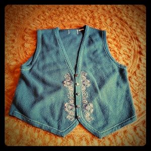 4/$25 Embroidered knit vest sz XL